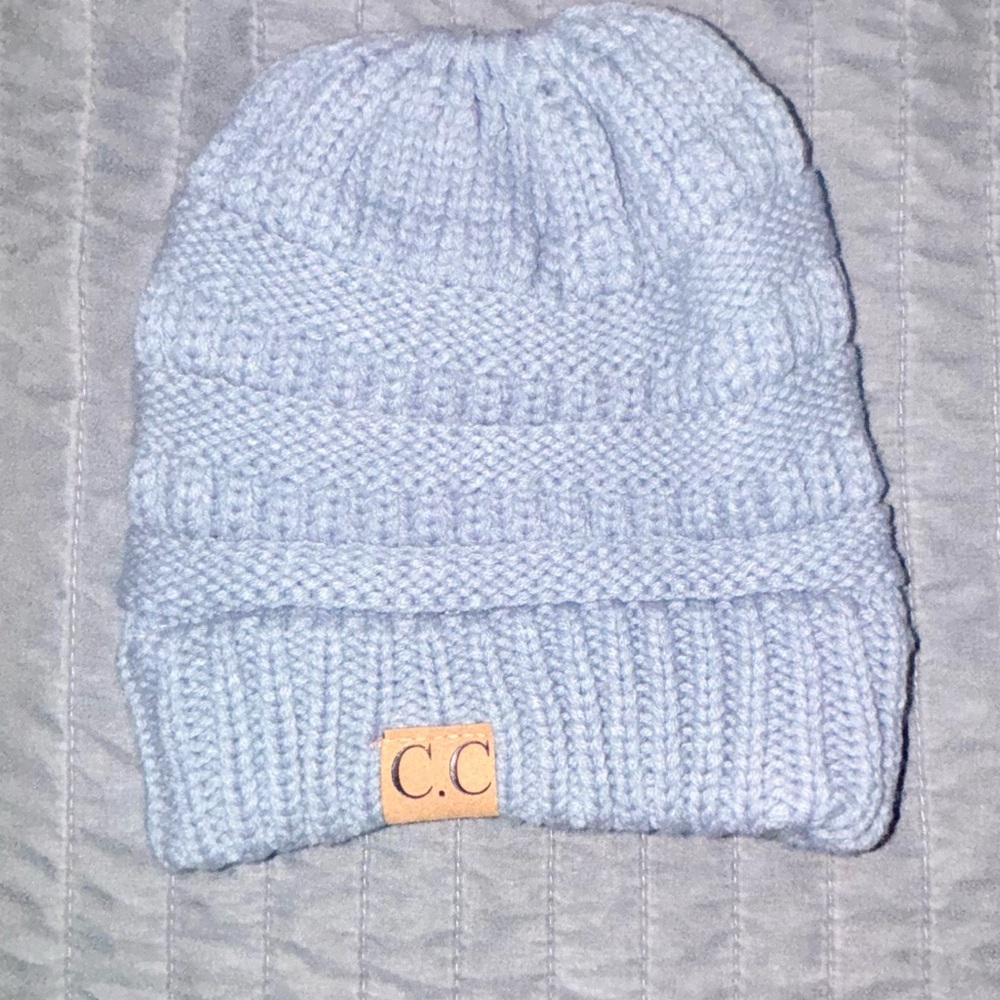 C.C Kids Soft Blue Knit Hat